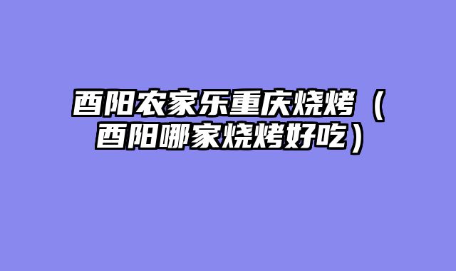 酉阳农家乐重庆烧烤（酉阳哪家烧烤好吃）