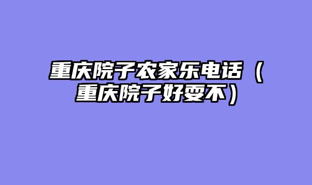重庆院子农家乐电话（重庆院子好耍不）