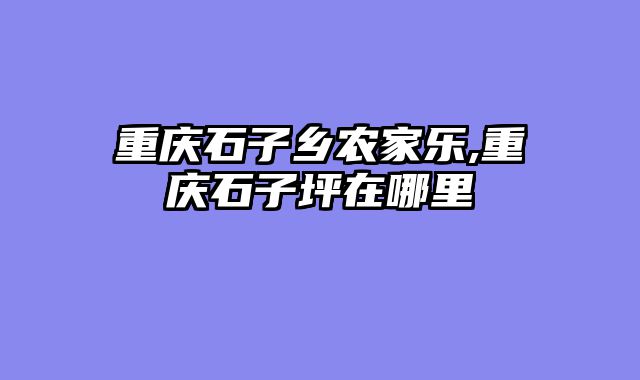 重庆石子乡农家乐,重庆石子坪在哪里